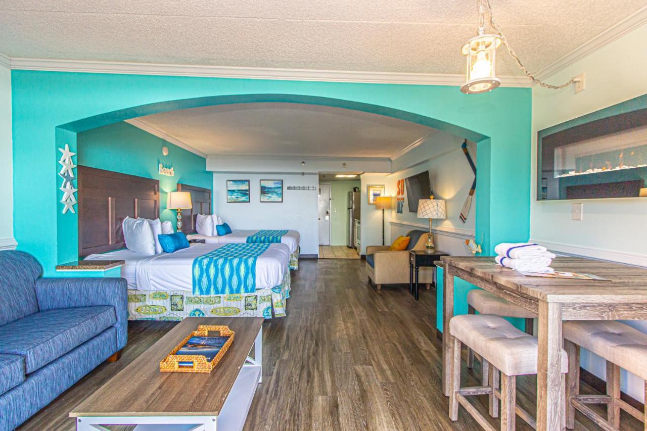 Oversized Ocean View Queen Suite With Beautiful Fireplace And Accents - Sleeps 4 Guests! Myrtle Beach Eksteriør billede