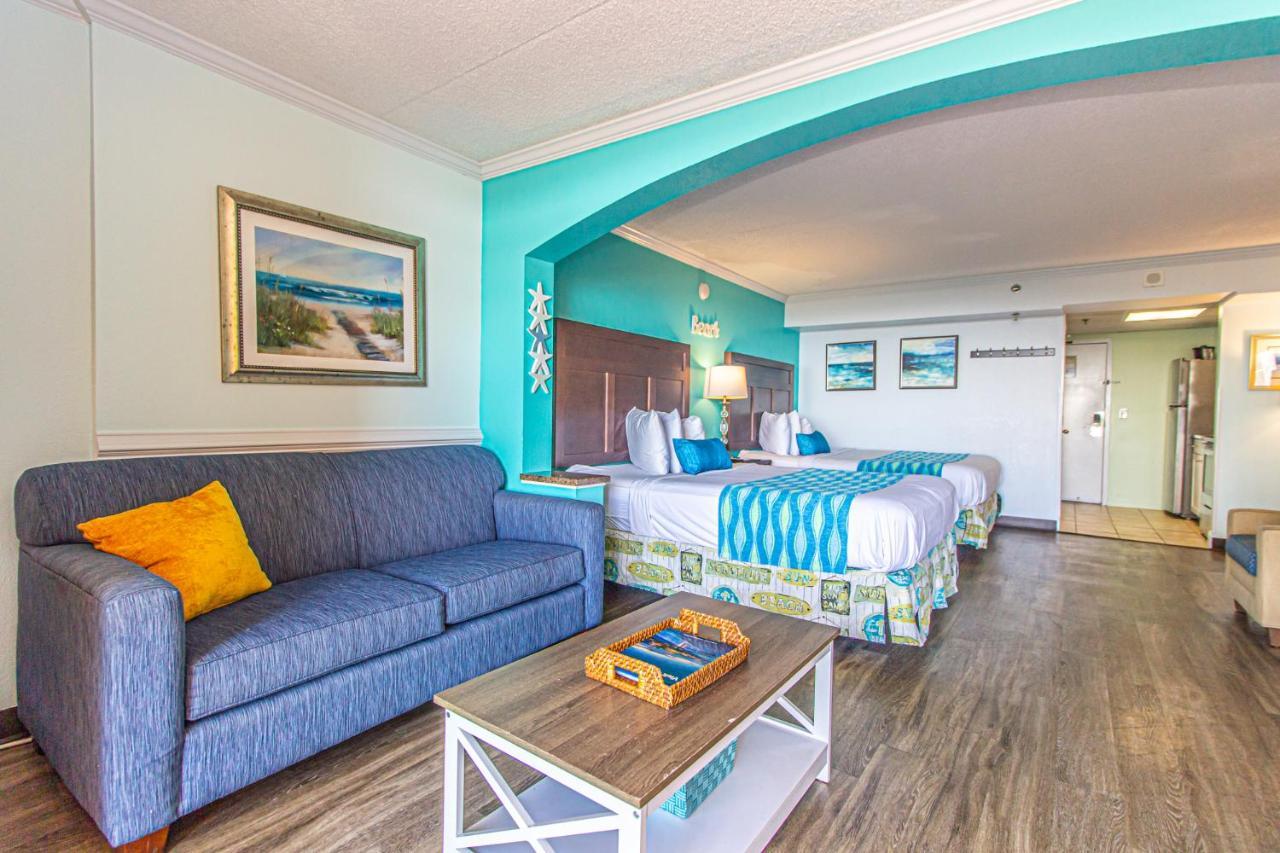 Oversized Ocean View Queen Suite With Beautiful Fireplace And Accents - Sleeps 4 Guests! Myrtle Beach Eksteriør billede