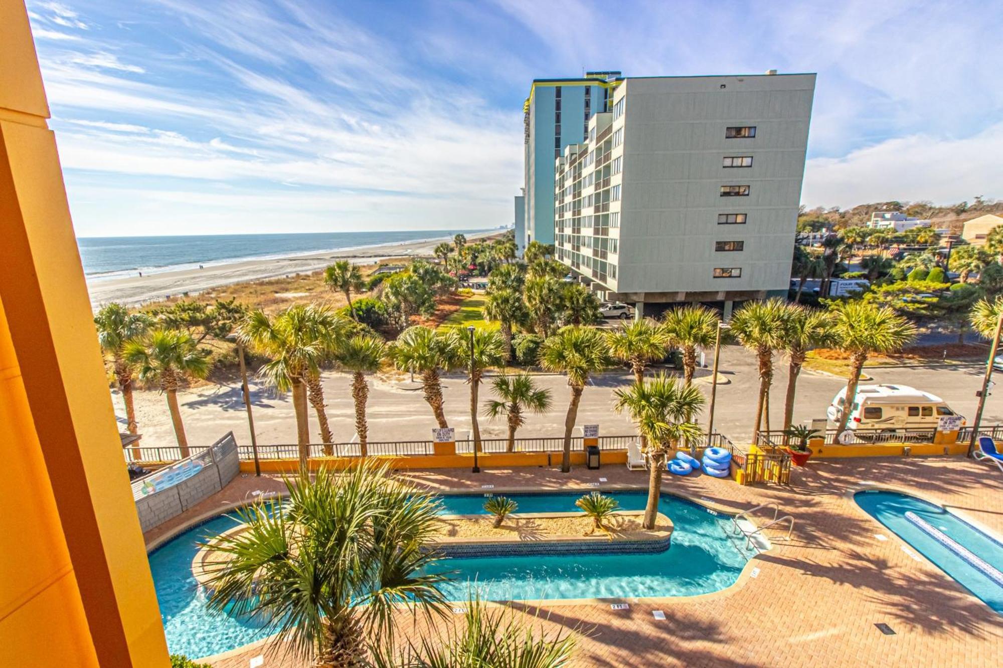 Oversized Ocean View Queen Suite With Beautiful Fireplace And Accents - Sleeps 4 Guests! Myrtle Beach Værelse billede