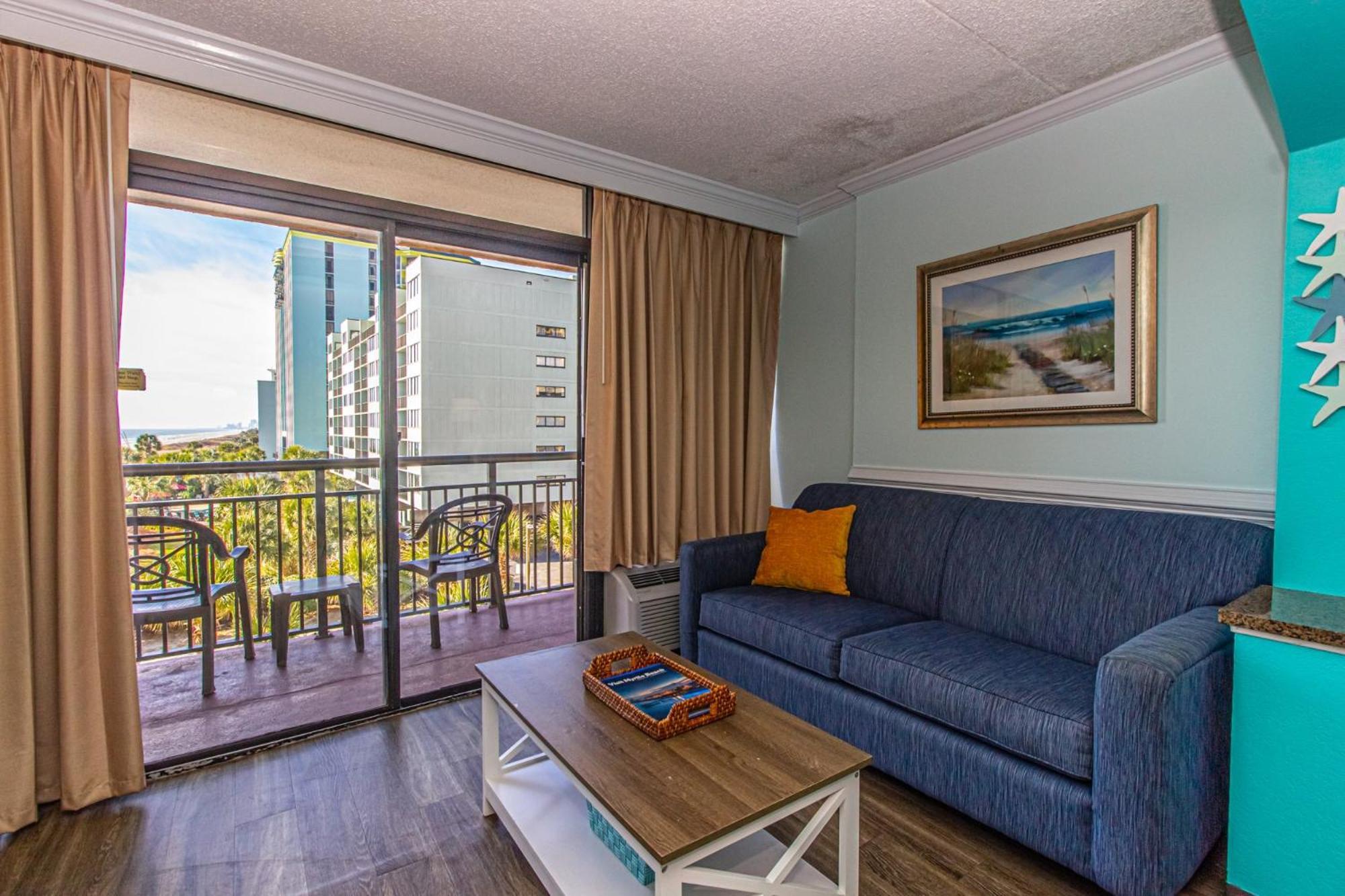 Oversized Ocean View Queen Suite With Beautiful Fireplace And Accents - Sleeps 4 Guests! Myrtle Beach Værelse billede
